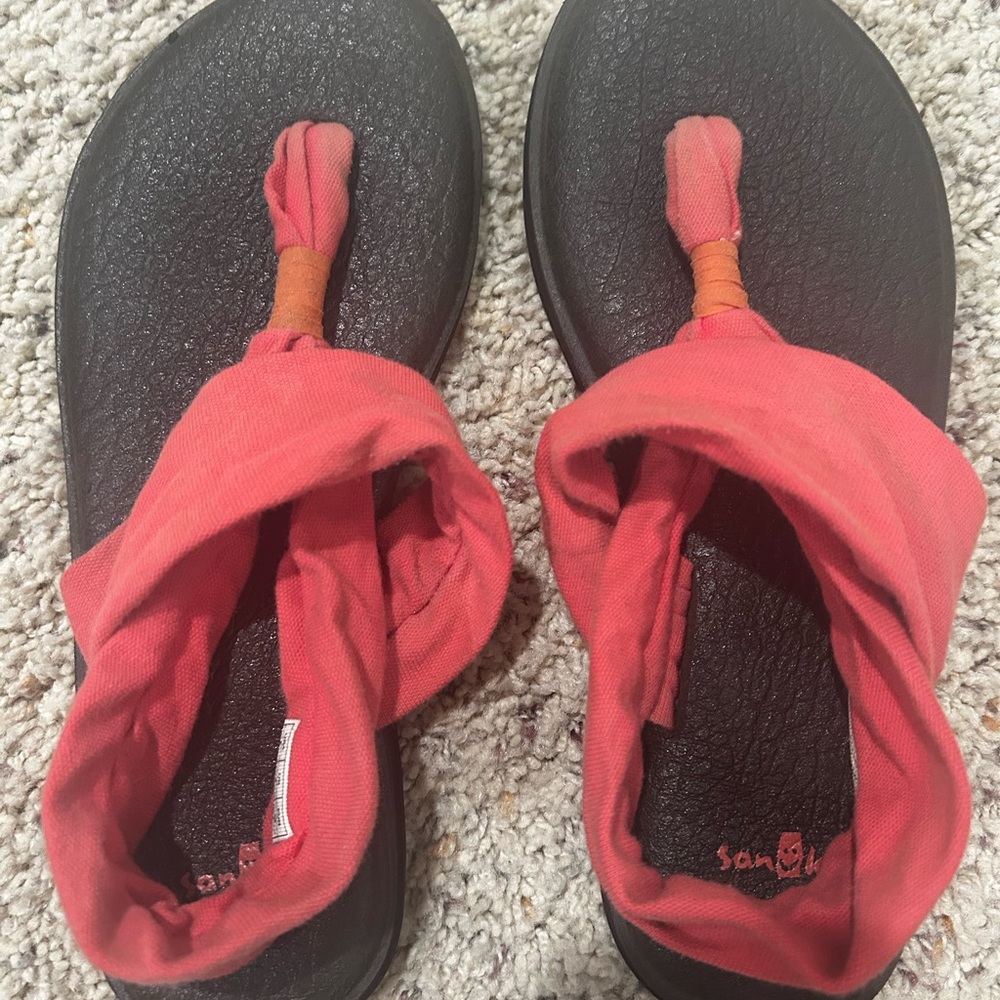 Sanuk Coral Yoga Mat Slide Sandals- Women’s size 8